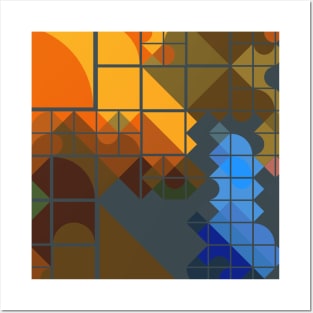 Abstract Bouquet Mosaic Posters and Art